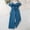 Blue-2025, variant on MKOSPLRT Girl's Jumpsuits Belted Ruffle Tops High Waisted Wide Leg Pants Cold Shoulder Spaghetti Strap Jumpsuits Solid One Piece Outfit 8-13Y