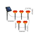 thumbnail image 3 of Solar Valentine's Day Lights Outdoor, 5-in-1 LED String Lights with Solar Panel, IP55 Waterproof Garden Patio Decoration for Holiday, Auto On/Off, Easy to Install, 3 of 6