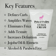 Pete & Pedro CURLING CREAM Hydrating Curl Definer & Amplifier, 4 oz.