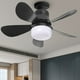 thumbnail image 4 of WDOplteas Ventilador Techo 30 W Lámpara LED Lámpara Techo 3 Velocidades Ventilador Techo Perfil (negro 433), 4 of 9