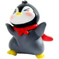 thumbnail image 2 of Paquete de 6 adornos para tartas de pingüino, figuras de pingüino en miniatura, suministros para fiesta de cumpleaños de pingüino, decoración para tarta de pingüino de invierno para niños, mini regalo, 2 of 5