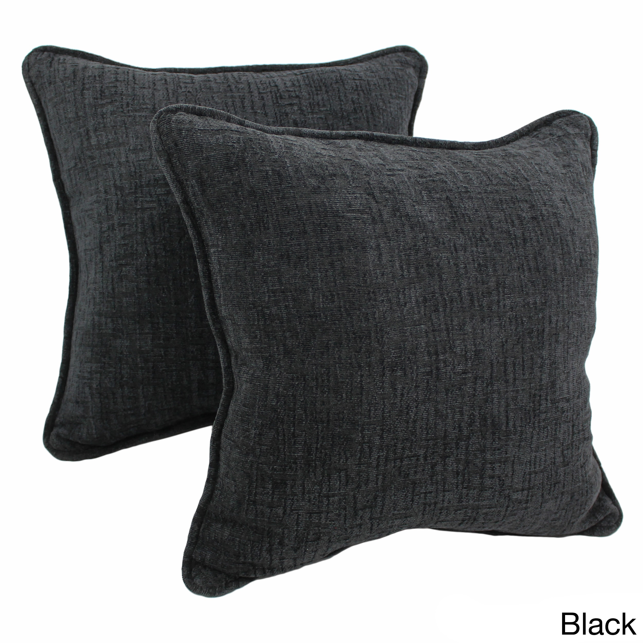 Blazing Needles 18inch Corded Chenille Throw Pillows (Set of 2)