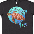 thumbnail image 4 of Inktastic Fort Lauderdale, Florida Swimming Sea Turtle with Bubbles T-Shirt, 4 of 5