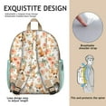 thumbnail image 5 of Corgi Dog and Flower Florals Backpack Backpack for School,Cute School Bag,Schoolbag with Adjustable Shoulder Straps & Padded Back,13.8"x11.4"x6", 5 of 6