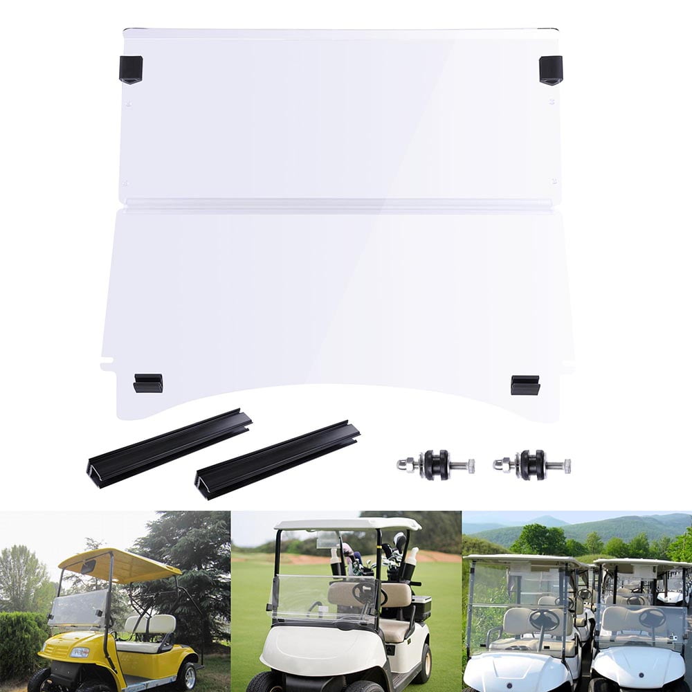 Folding Acrylic Golf Cart Windshields for Club Car Precedent