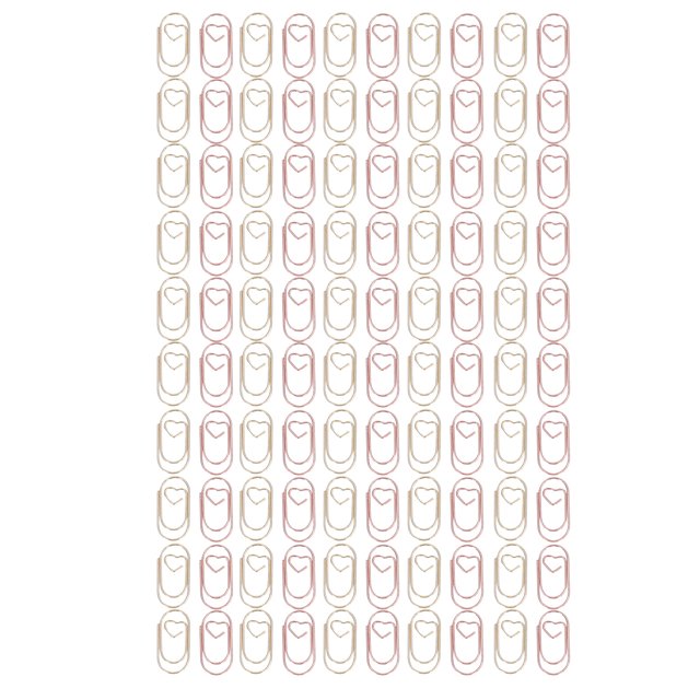 50 Uds. De Mini Clips de papel de oro rosa y 50 Uds. De oro, pinzas de papel de oficina de Metal portátiles con bonito corazón para clasificación de documentos