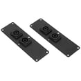 thumbnail image 4 of Carcasa de metal, transferencia de audio perfecta, conector de 2 cañones, placa de conector de altavoz doble para altavoces de 6 a 18 pulgadas, 4 of 8