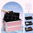 thumbnail image 4 of Estuche de maquillaje Stagiant Rolling 4 en 1 con ruedas, color rosa, 4 of 7