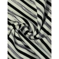 thumbnail image 5 of INSPIRE CHIC Stripe Bodysuits for Women's Sweetheart Neck Short Sleeve Ruched Body Suit Tops XS Black, 5 of 6