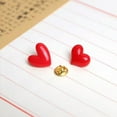 thumbnail image 4 of K-KED Love Mini Red Heart Pin Badge Lapel Brooch Metal Enamel Delicate Jewelry Accessories-A, 4 of 8