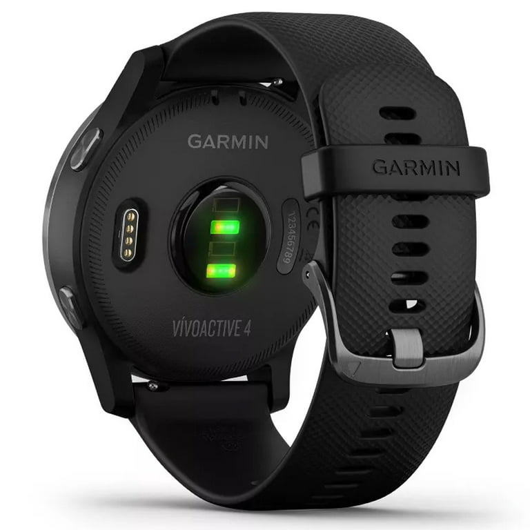 jage hypotese vandtæt Restored Garmin vivoactive 4 Black with Slate Hardware Multisport GPS Watch,  Built-in GPS (Refurbished) - Walmart.com