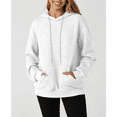 thumbnail image 6 of MLDRA Hoodies for Women, Fall Crewneck Womens Hoodies Sweatshirt for Women 2025 Waffle Knit Pullover with Pockets, Essentials Hoodie Casual Long Sleeve Drawstring, 6 of 9