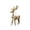 A, variant on Christmas Tree Ornaments Golden Deer Shapes Figurines Hanging Strings Xmas Tree Decor Winter Party Holiday Supplies