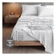 thumbnail image 5 of Set Edredón King Size Xl + Funda De Almohada + Sábanas 7 Pzas Real Textil Gris - Blanco, 5 of 8