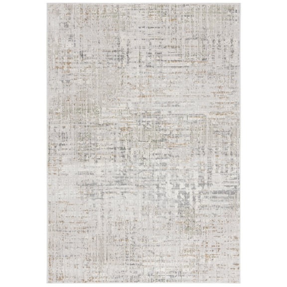SAFAVIEH Prestige Lawanda Abstract Area Rug, Ivory/Gray, 8' x 10'