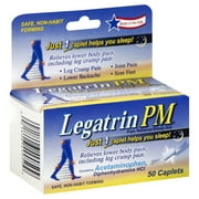 Lil Drug Store Products Legatrin PM Pain Reliever/Sleep Aid, 50 ea