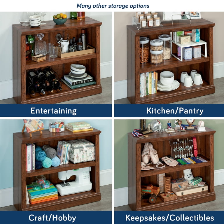 Sauder Select 2 Shelf Bookcase, Washington Cherry Finish