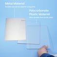 thumbnail image 3 of Pads Standard Cutting Pads 1 Polycarbonate Plastic Plate+ 1 Metal Plate for Embossing Machine 22x15cm/8.6x5.9in Suitable for A5 Die Cutting and Embossing Machine for Embossing, 3 of 7