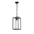 thumbnail image 3 of 4562-PBK-Millennium Lighting-Wheatland - 1 Light Outdoor Hanging Lantern-17 Inches Tall and 7.5 Inches Wide-Powder Coat Black Finish, 3 of 5