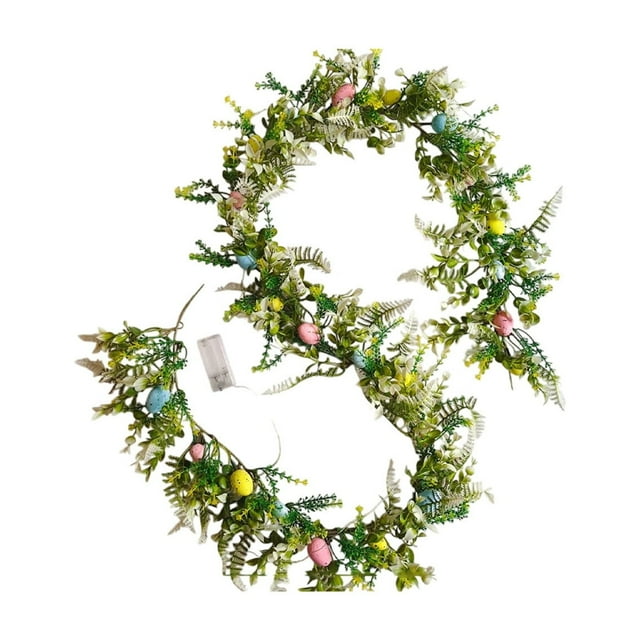 Easter Decorations for The Home Easter Illuminate Wreath With Eggs For Front Door Spring Assorted Twigs Flowers Decorations Colorful Indoor Outdoor Home Decor Patio Porch