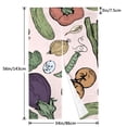 thumbnail image 3 of XMXT Japanese Noren Doorway Room Divider Curtain,Various Vegetable Prints Restaurant Closet Door Entrance Kitchen Curtains, 34 x 56 inches, 3 of 7