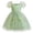 Green, variant on REDARER Girls Floral Embroidered Puff Sleeve Tulle Dress Princess Dance Party Outfit,3-4 Years
