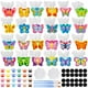 thumbnail image 1 of Kit de pintura cerámica WinnerWhy WinnerWhy 24 sets Christmas Butterfly, 1 of 6