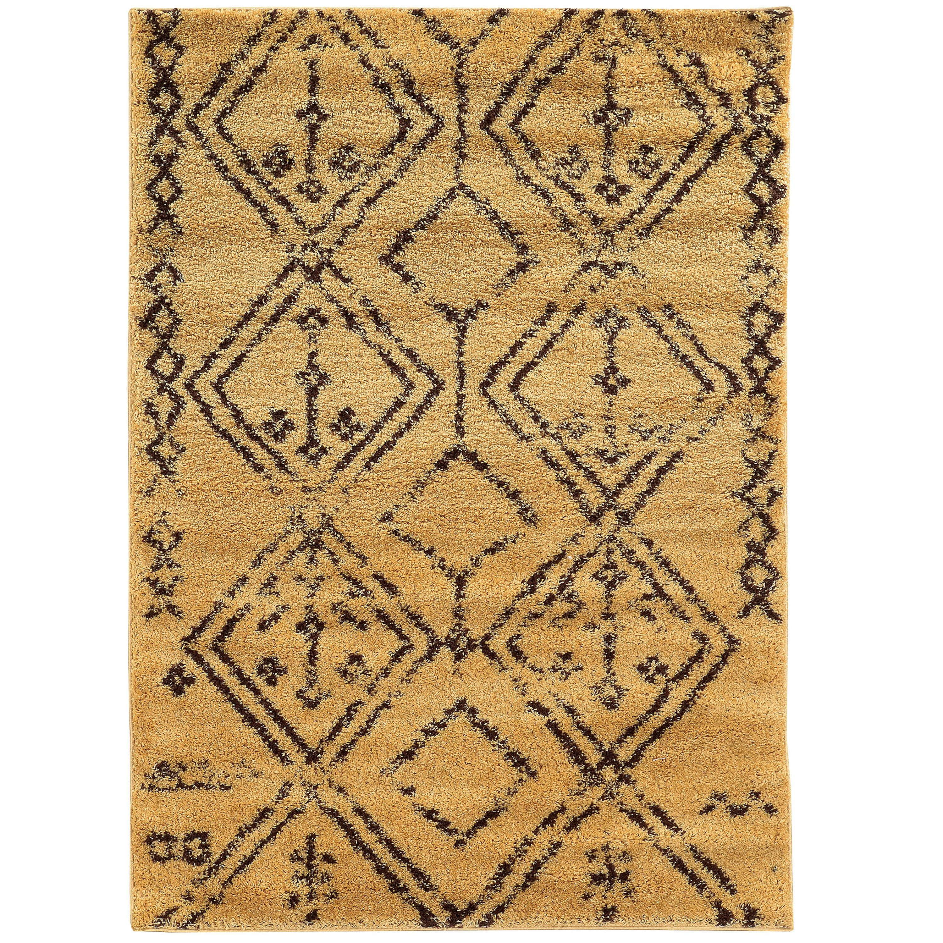 Moroccan Fes Camel/Brown Rug, Multiple Sizes - Walmart.com