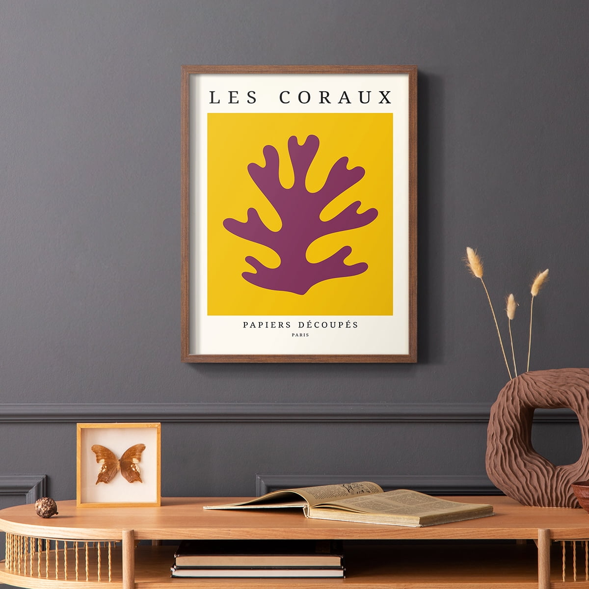 Matisse CCCLXX in Brown Solid Wood 8 x 10 Framed Print