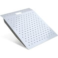 thumbnail image 5 of VNN 29" x 24" Shed Ramp with Anti-Slip Surface, 750 lbs Capacity Alloy Steel Ramp for Lawn Mowers, ATVs, Tractors & Motorcycles,Silver, 5 of 7