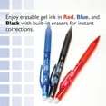 thumbnail image 6 of BAZIC Frizz Retractable Erasable Gel Pens, 0.7mm Medium Point, Assorted Colors Inks, Comfort Grip, 1-Pack, 6 of 7