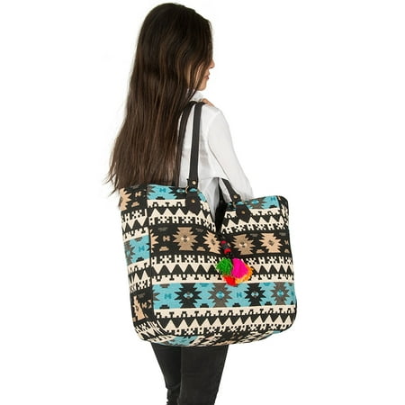 Prada Quilted Shoulder Bag - Women Large Tote Shoulder Bag Purse Handbag Quilted Woven Jacquard Shopping Market Beach Hippie Bag