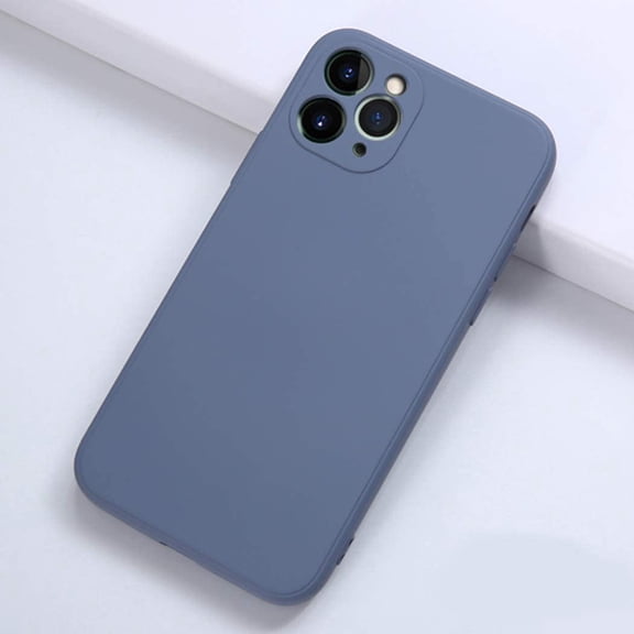 Liquid Silicone Case Compatible with iPhone 11 Pro 5.8", Anti-Scratch & Fingerprint, Microfiber Liner Shockproof Soft Slim Gel Rubber Full Body Covered Drop Protection Case, Lavender Gray
