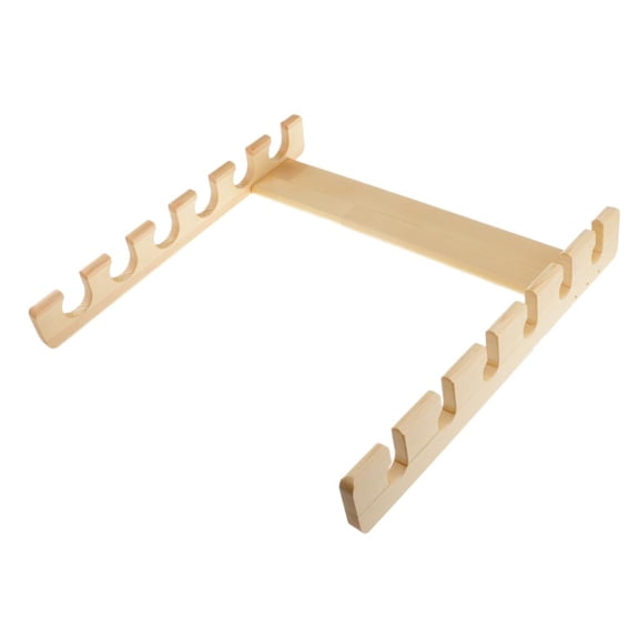 QccHieUs Fishing Rod Wall Rack Fishing Rod Holder - Holds Up to 6 Rods for All Types of