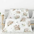 thumbnail image 4 of Koala Blanket Koala Throw Blanket Soft Fleece Flannel Bedding Koala Gifts for Girls Boys Women Lovers Adults Stuff Plush for Couch Sofa Bed Room Decor 50"X60", 4 of 6