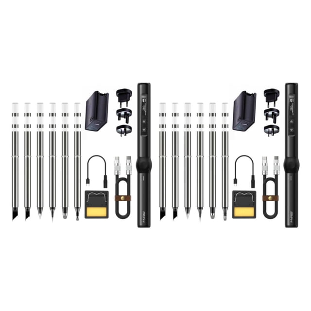 Speravity Cabezal de soldador integrado para soldadura segura y confiable soldador eléctrico portátil negro alto 6 cabezas Negro alto 6 cabezas 2piezas