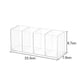 thumbnail image 2 of Clear Acrylic Pencil Pot | Acrylic Pen Holder Compartments | Makeup Brush Storage | Desk Organizer, 2 of 5