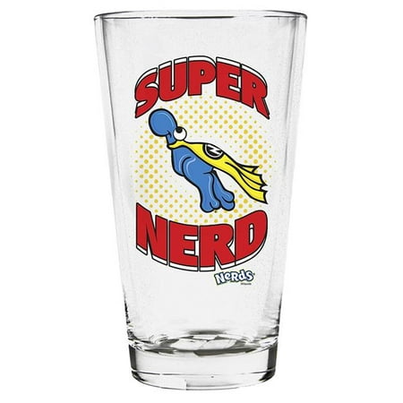 Imaginarium Goods GLS-NES-SUPER Clear pint glass, Super Nerd