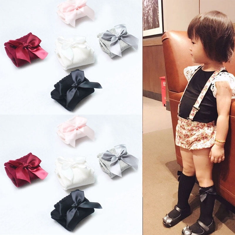 baby knee high socks with bows