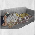 thumbnail image 5 of Spring Soft Flannel Fleece Throw Blanket, Funny Shaped Bird and House with Flowers, Cozy Plush for Indoor and Outdoor Use, 50" x 60", Baby Blue Multicolor, by Ambesonne, 5 of 5