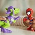 thumbnail image 4 of Marvel Spidey and His Amazing Friends Dino-Webs, Spidey and Goblin Raptor Action Figures, 4 of 8