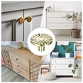 thumbnail image 6 of Uxcell 2-Pack Brushed Cabinet Knobs, 1-1/2" Round Modern Zinc Alloy Knobs Handles [Bright Gold], 6 of 6