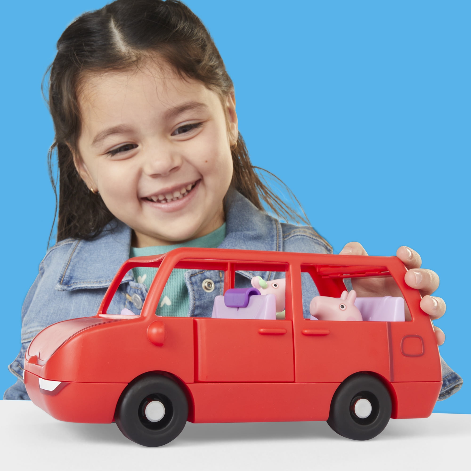 Peppa Pig Toys Peppa's Big Family Car with 2 Peppa Pig Figures and 2 Accessories, 3+