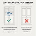 thumbnail image 4 of BARNER HOME Half Louvered Bi-Fold Door, Fits 24" x 80" Standard Openings, White Folding Closet Door with Hardware Kit, Ventilated Top MDF 2 Panels, Ideal for Laundry, Bedroom, or Pantry, 4 of 11