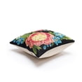 thumbnail image 5 of Liora Manne Marina Secret Garden Indoor Outdoor Decorative Pillow Black, 5 of 5