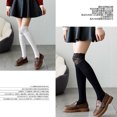 thumbnail image 2 of TZYDMN Women's Knee High Socks Lace Ruffle Socks Kawaii Lace Top Cotton Cute Stockings for Girls, 2 of 3