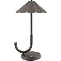 Livabliss Furnas Portable Table Lamp, 13-inch, Brown