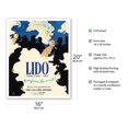 thumbnail image 2 of Lido Cabaret - Champs-Élysées Paris France - Bonjour la Nuit! (Hello Night!) - Vintage Cabaret Poster by René Gruau c.1971 - Fine Art Matte Paper Print (Unframed) 16x20in, 2 of 4