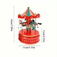 thumbnail image 3 of Christmas Carousel Music Bell Clockwork Automatic Christmas Decoration Supplies Ornaments Childrens Toys, 3 of 4