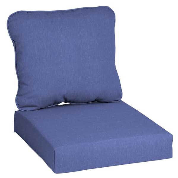 Hampton Bay 24 in. x 22 in. CushionGuard 2Piece Deep Seating Outdoor